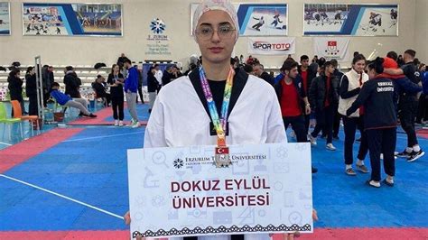 DEÜ'LÜ tekvandocudan Türkiye Şampiyonası başarısı